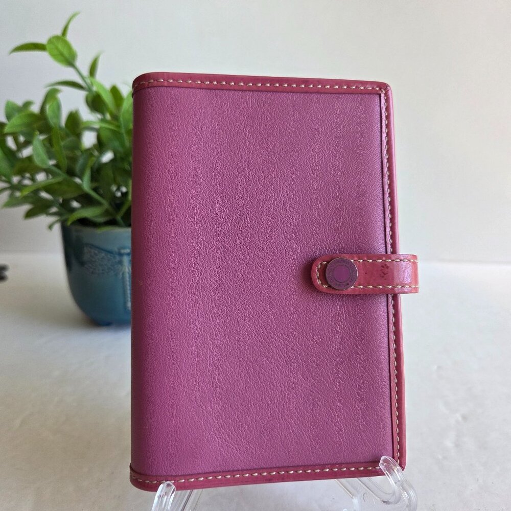 EUC & HTF Coach Leather Passport Case with Pen in Pink